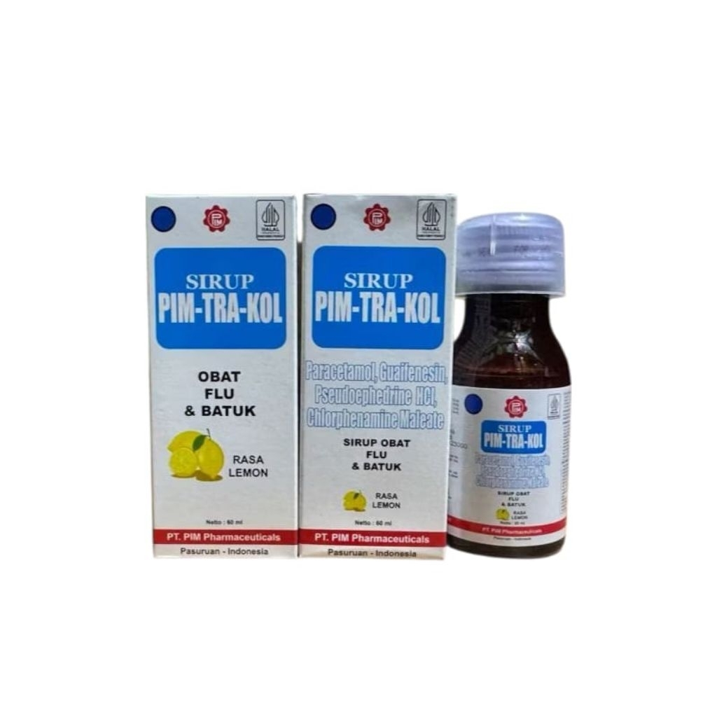

SIRUP PIM-TRA-KOL OBAT FLU DAN BATUK RASA LEMON