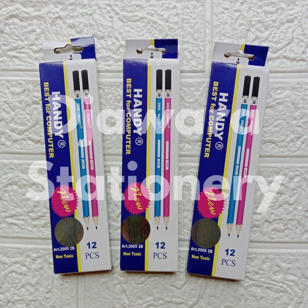 

SELUSIN (12 PCS) Pensil Handy® Best for Computer Art.2005 2B Non Toxic