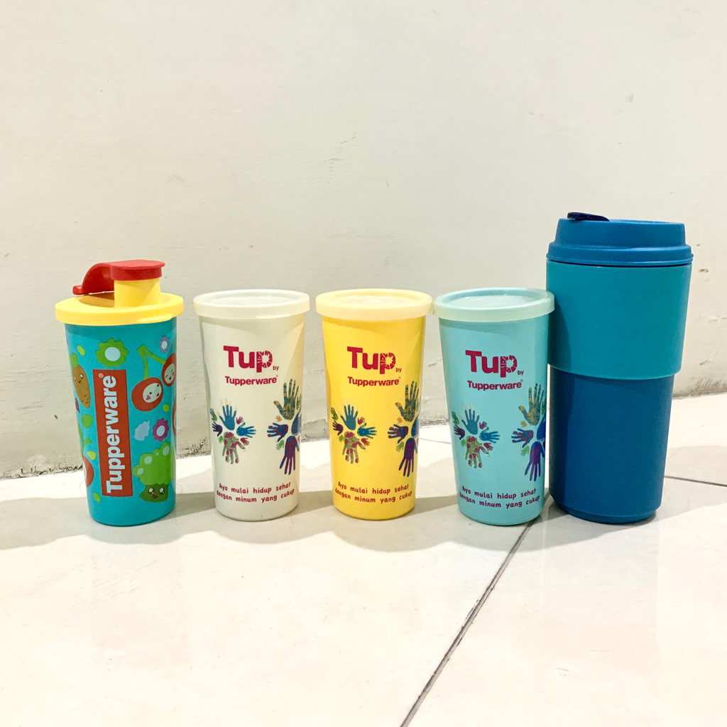 Botol tempat minum tupperware dapat 5 NEW