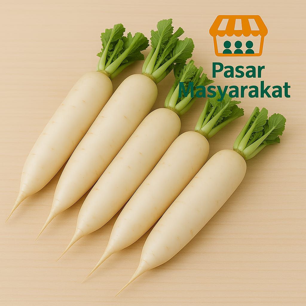 

Lobak Putih Segar 500 Gram Pasar.Masyarakat