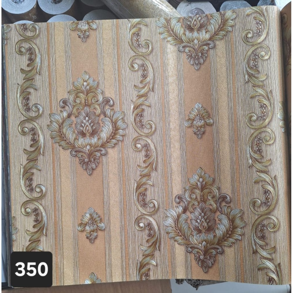 WALLPAPER DINDING VINIYL MOTIF TIMBUL