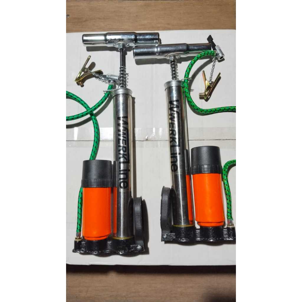 POMPA SEPEDA TABUNG MINI CHROME + METER HIGH QUALITY