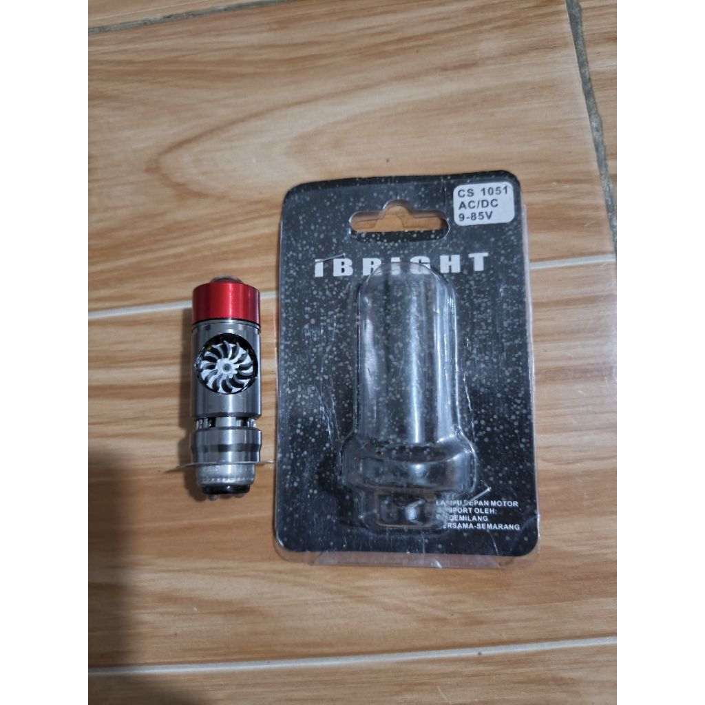 Lampu utama IBRIGHT H6 Laser Kipas D2 Putih kuning AC/DC