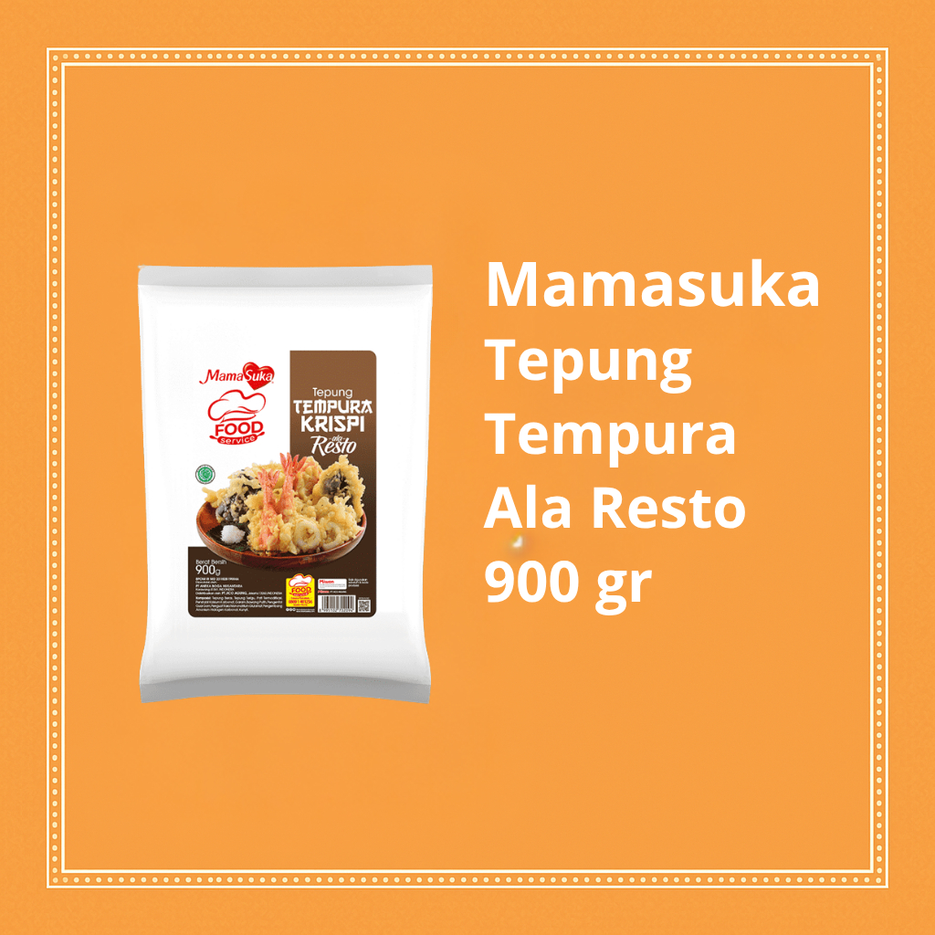 

Tepung Tempura Mamasuka Ala Resto 900g – Tepung Bumbu Renyah ala Masakan Jepang