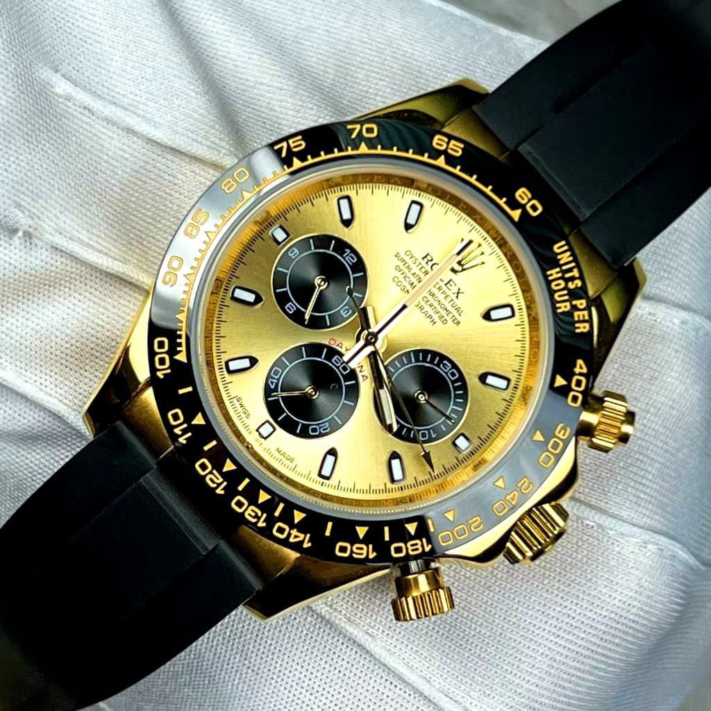{100%Original Rolex】 Jam Tangan Pria Rolex Daytona M126518In-0012 oysterstel Jam Tangan Kuarsa Emas 