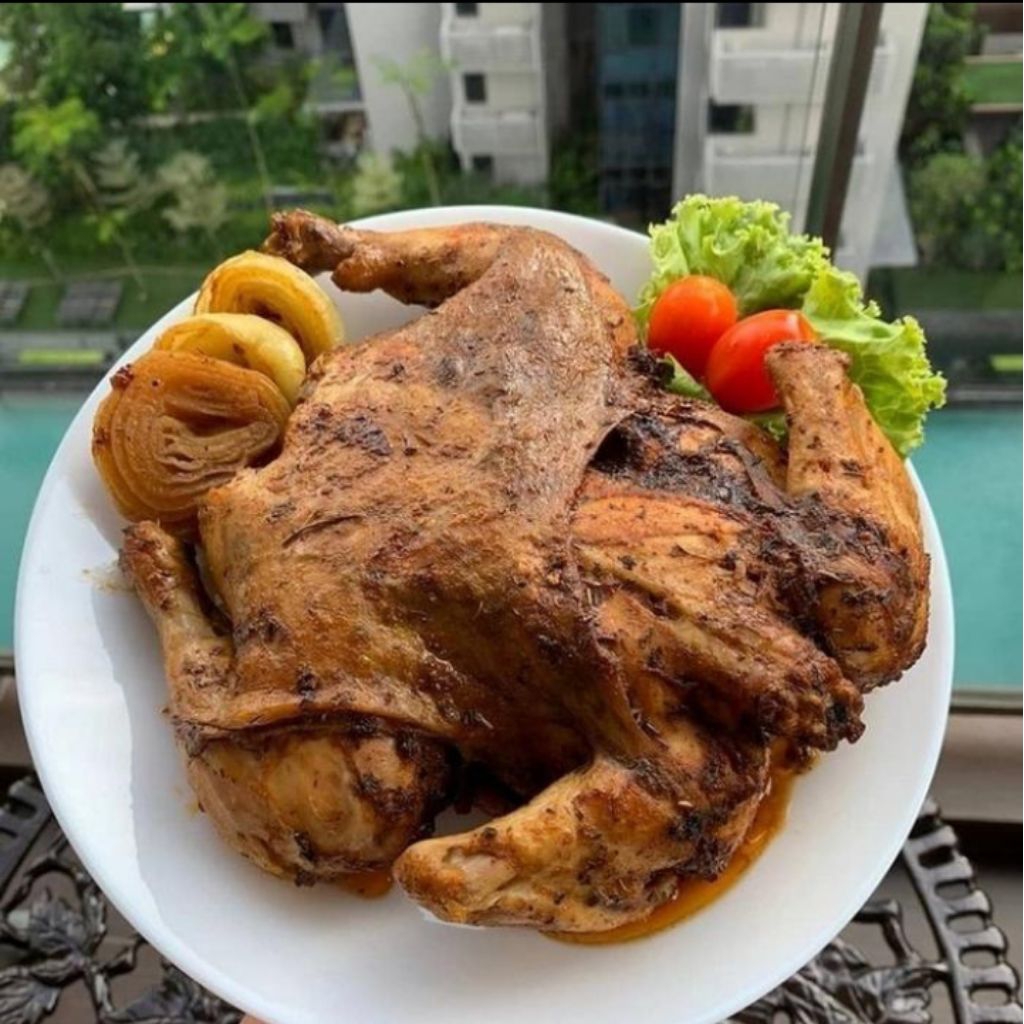 

Roasted Chicken with Mushrooms Sauce