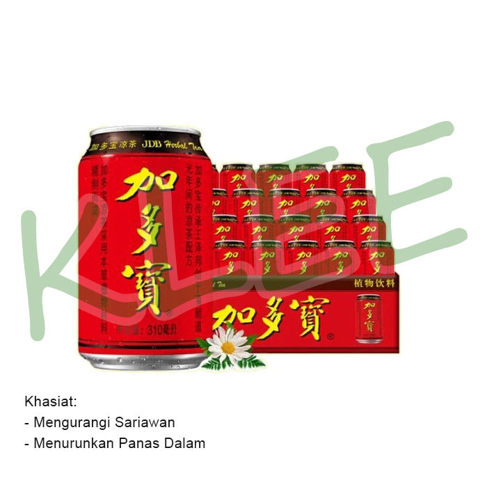 

[Per Kaleng] JiaDuoBao JDB Liang Teh Chrysanthemum Kaleng - Jia Duo Bao Herbal Tea 310ml 加多宝凉茶
