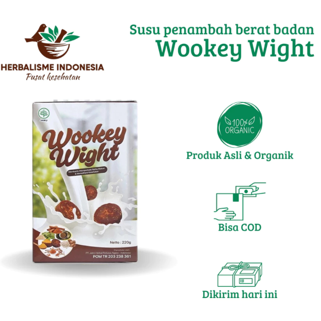 

1 BOX PROMO!!! Wookey Weight Susu Penggemuk Paling Manjur/Full Nurtrisi Alami 100%