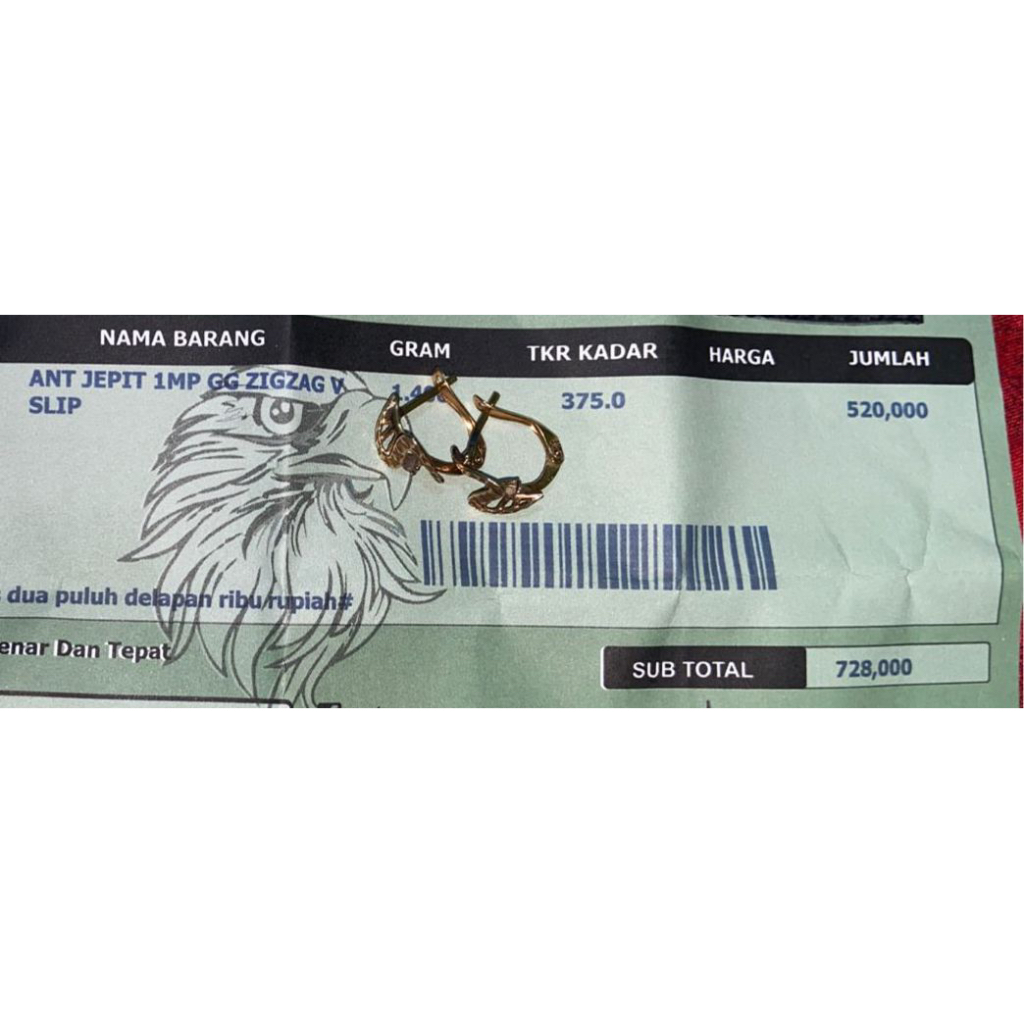 Preloved Anting emas