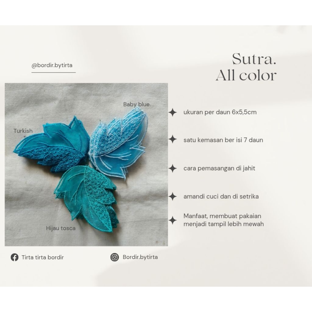 bordir aplikasi SUTRA bordir tempel