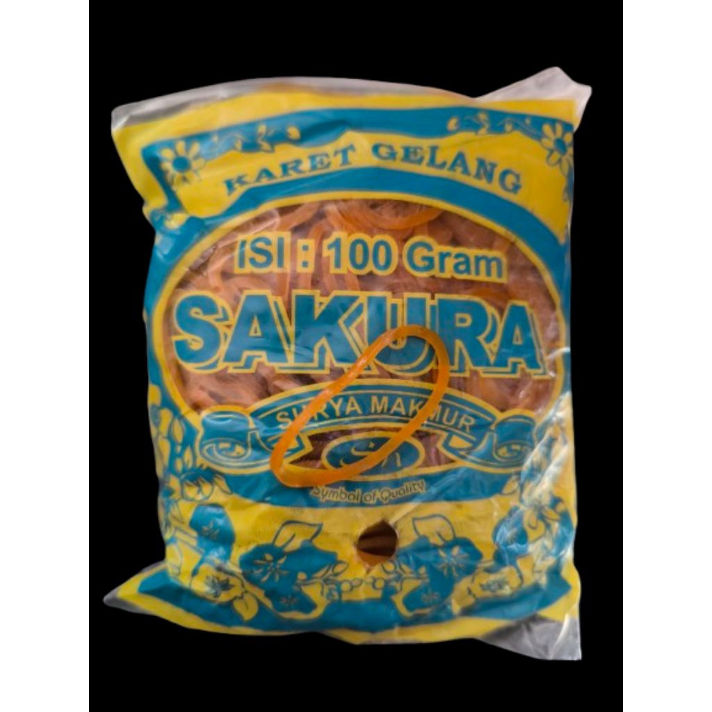 

Karet Gelang Sakura Kuning 100gr