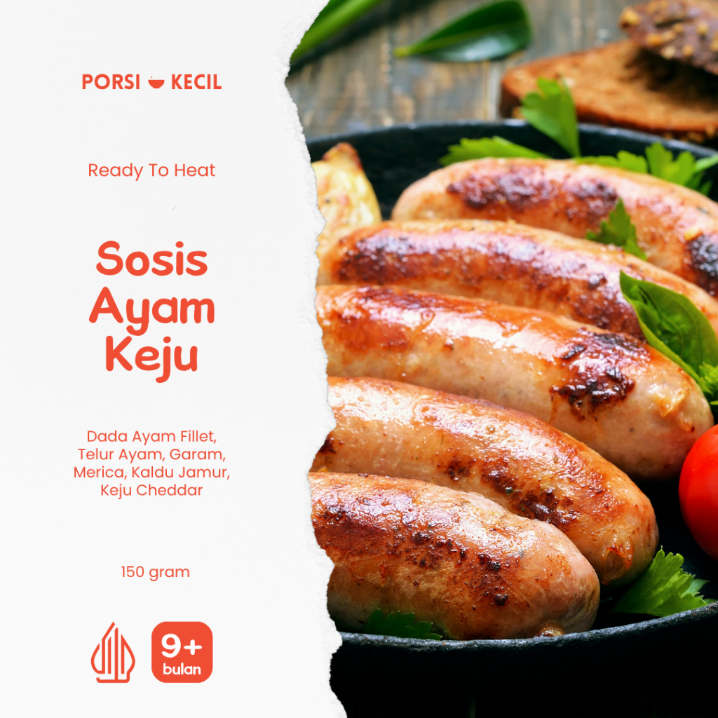 

Sosis Ayam Keju - Homemade Frozen Tinggi Protein - Tanpa MSG & Pengawet