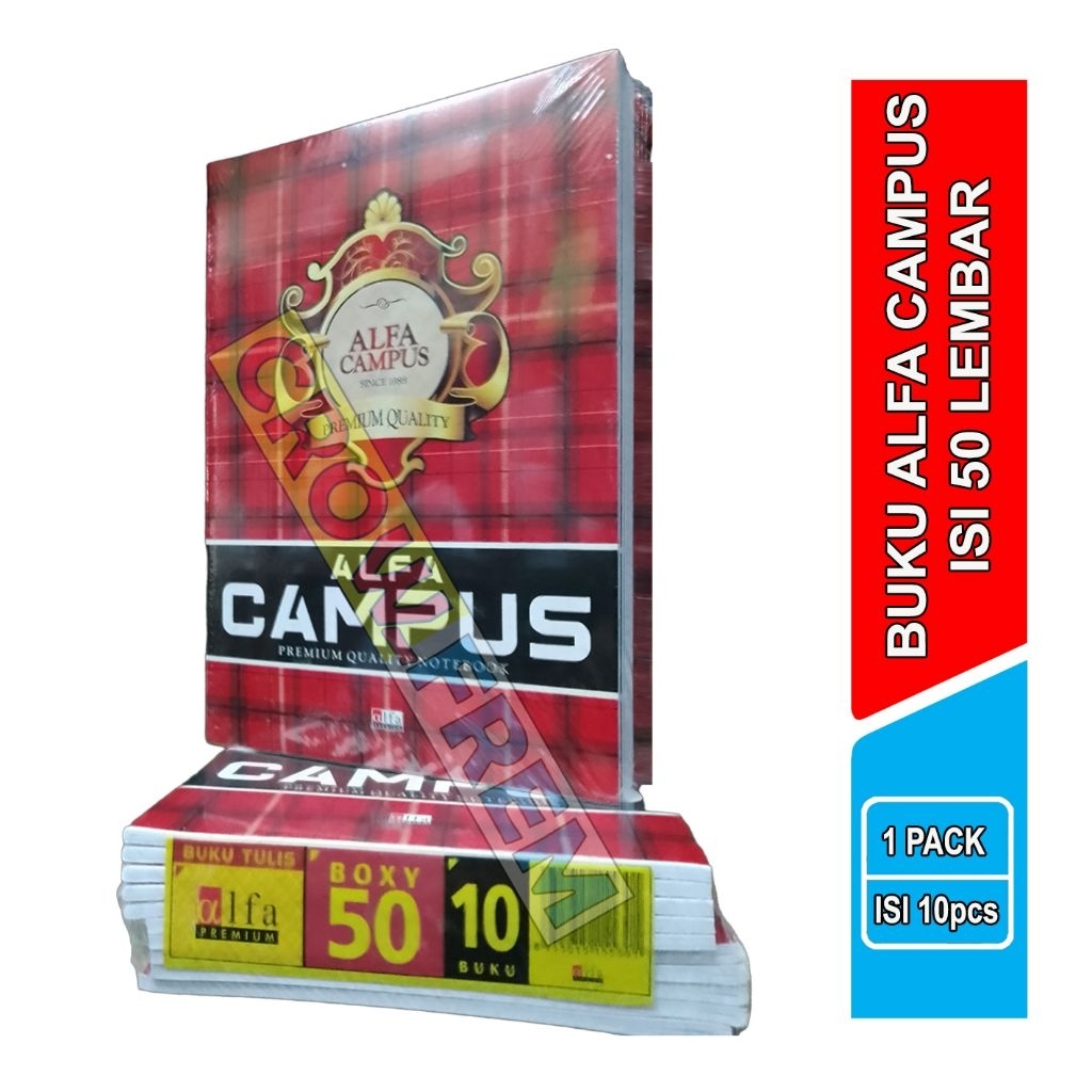 

Buku Alfa Campus isi 50 Lembar, Buku Campus 1pack