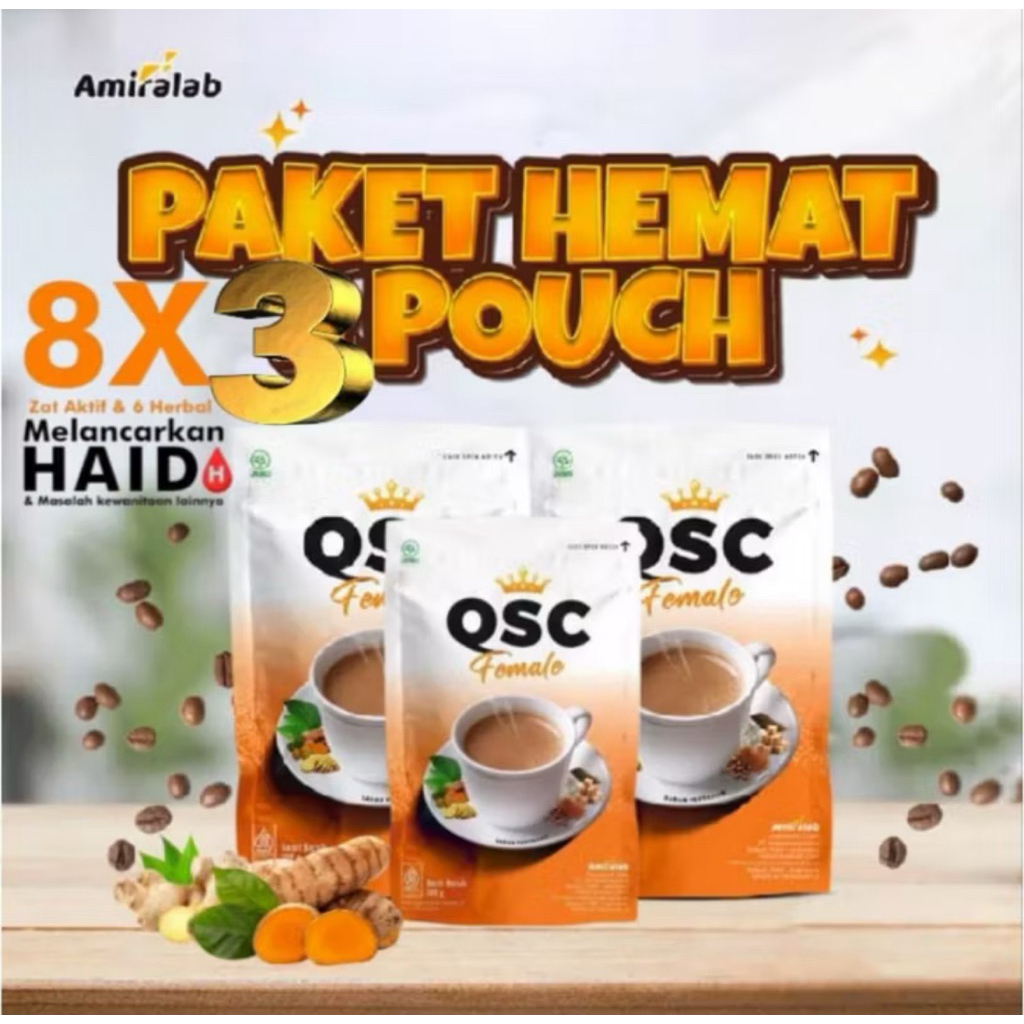

QSC coffee minuman kopi herbal atasi masalah kewanitaan