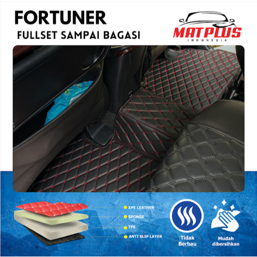 KARPET MOBIL ELITE 7D TOYOTA FORTUNER BENSIN & HYBRID FULL SET