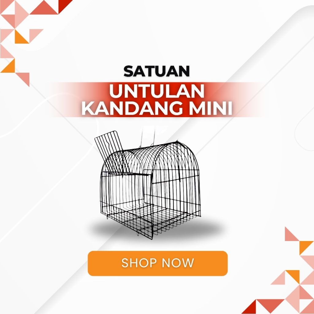 Untulan kandang mini burung sangkar burung mini besi