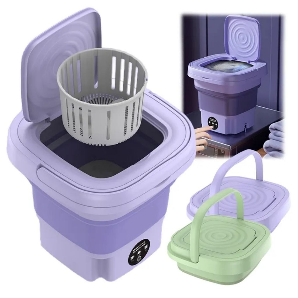 Mesin Cuci Mini Portable Tutup 2 In 1 Hemat Listrik Dan Pengeringan Otomatis All In One Hemat Listri