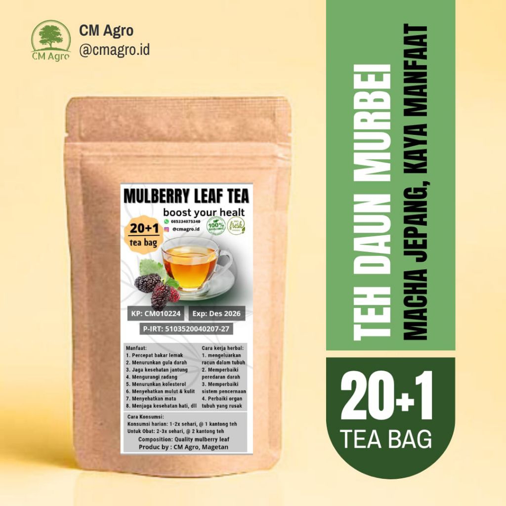 

Teh Daun Murbei (Mulberry) Teh Diet Alami, Kolesteroll dll