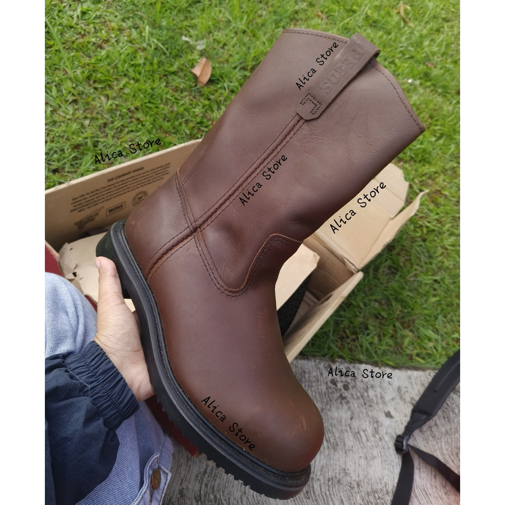 Red Wing Style #2231 Size 43 (Baru, Lengkap Box dan Bonus Oil). Men's 11-Inch Pull-aon Boot (Safety 