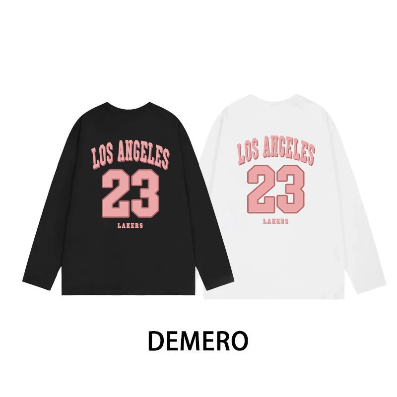 Demero atasan kaos wanita oversize lengan panjang korean style |Pencetakan digital| baju kaos polos 