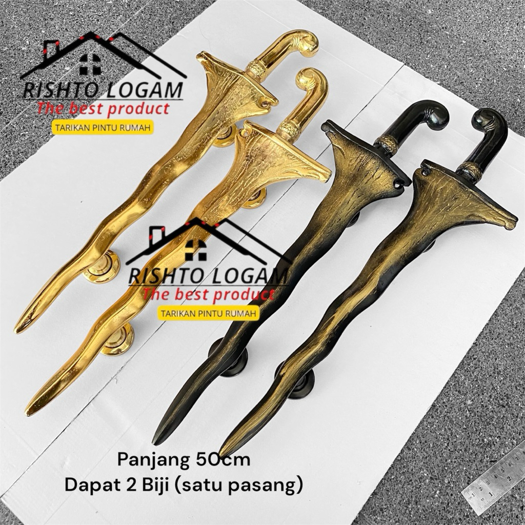 Motif Keris Handle Pintu Rumah Gagang Pintu Kupu Tarung Tarikan Pintu Rumah Klasik Pegangan Hendel P