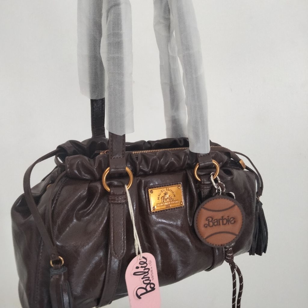 Barbie Malibu Serut Zipper warna Brown - Tas Original Wanita