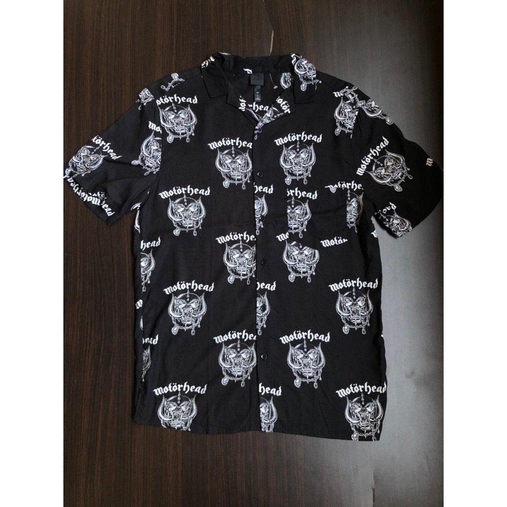 Kemeja open collar motorhead