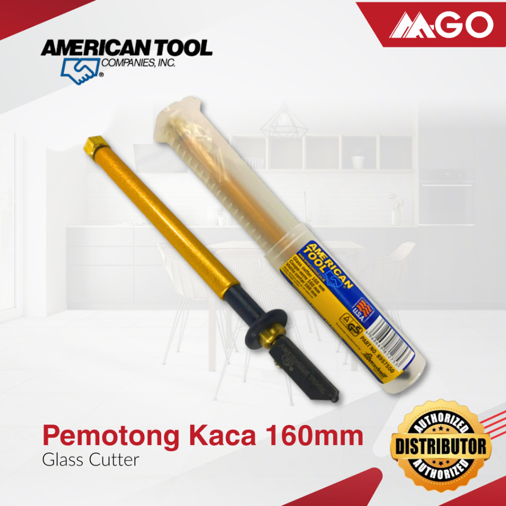 Pemotong Kaca / Glass Cutter 160mm American Tool 8957550 Professional