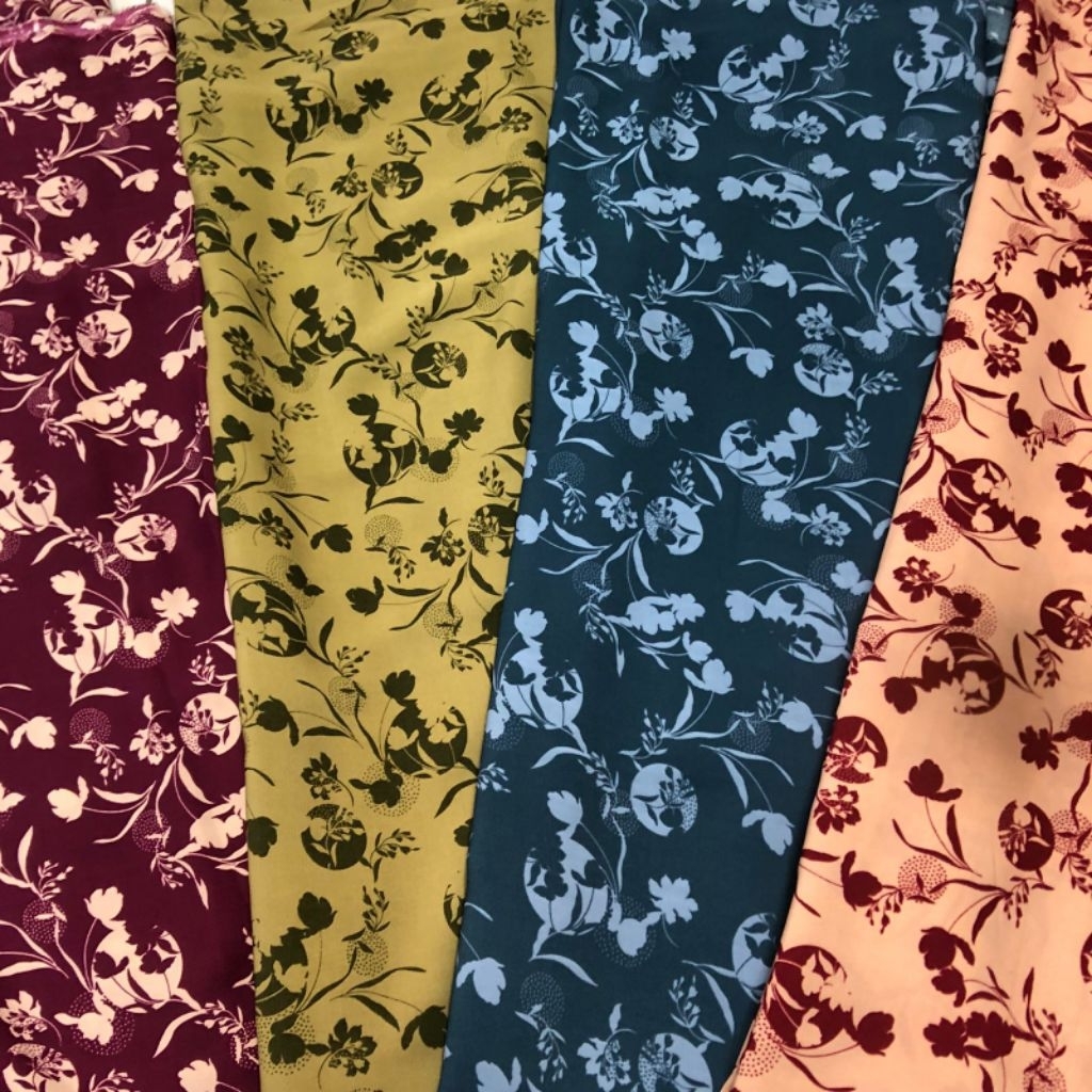 kain wolfis motif bunga - kain wolfis motif premium - kain wolfis motif impor kkt