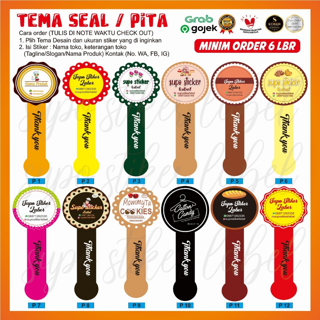 

cutting stiker kemasan sticker label kemasan