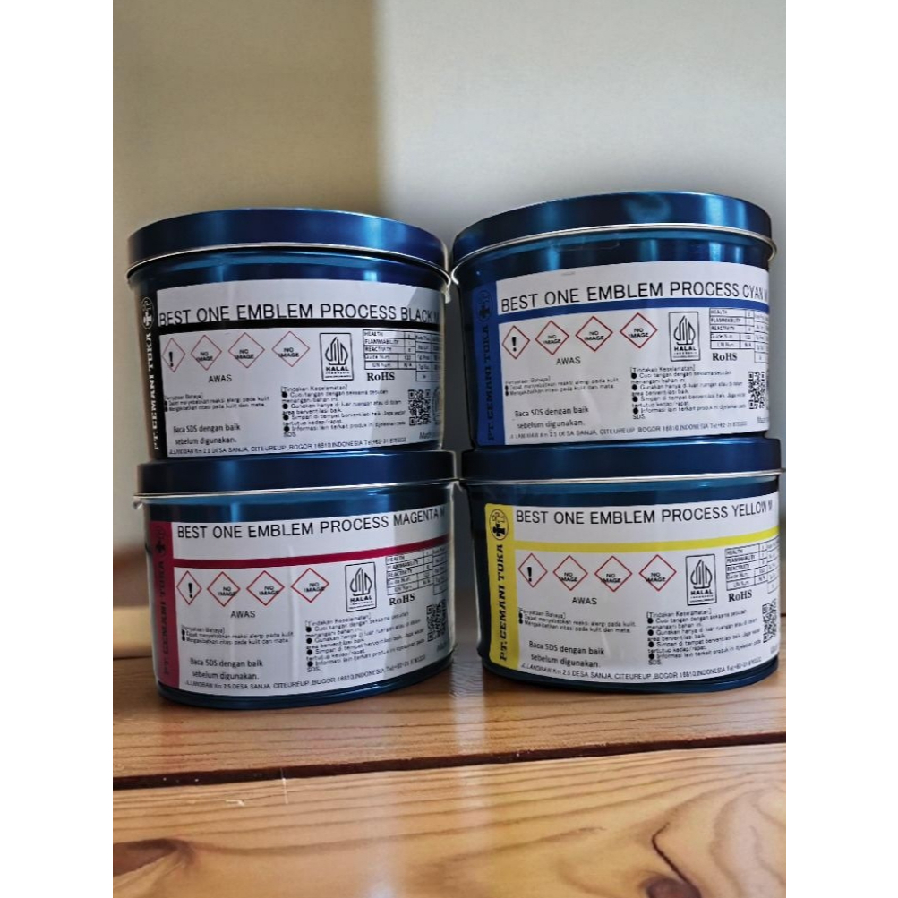 Best One Emblem Process - Tinta Cetak 1 Kg - Cemani Toka