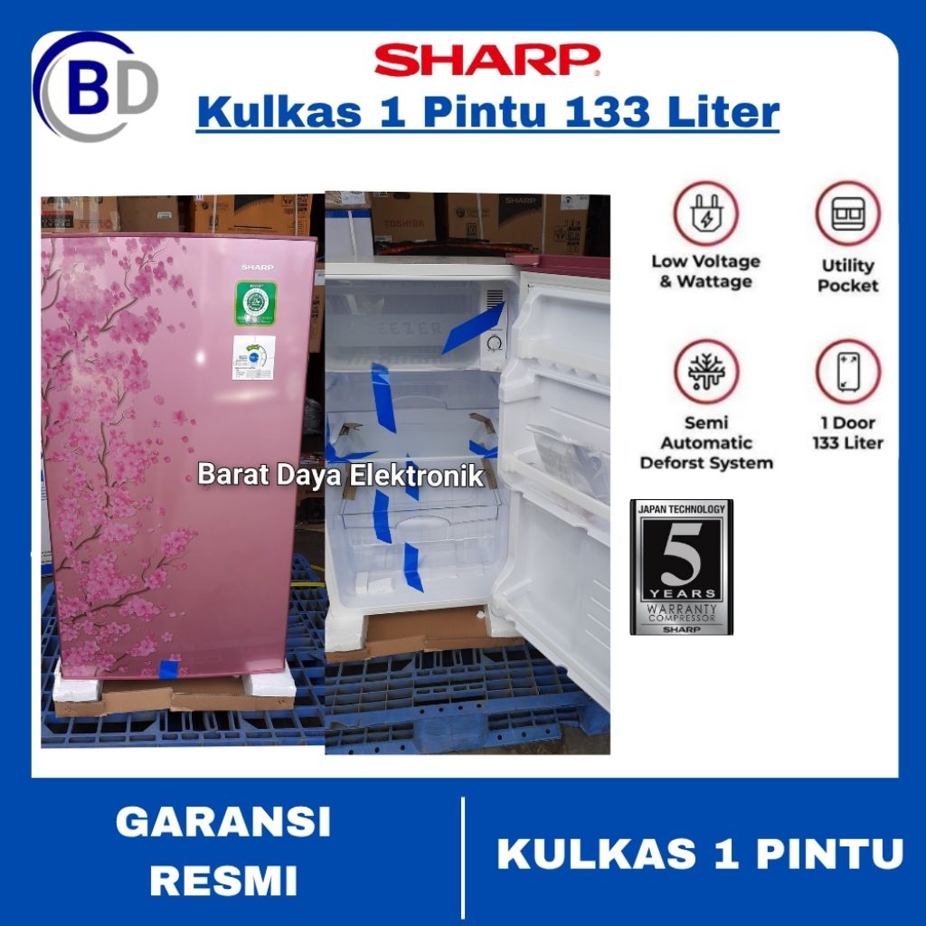 Kulkas Sharp Sakura SJ-N162 Kulkas 1 pintu Low Watt