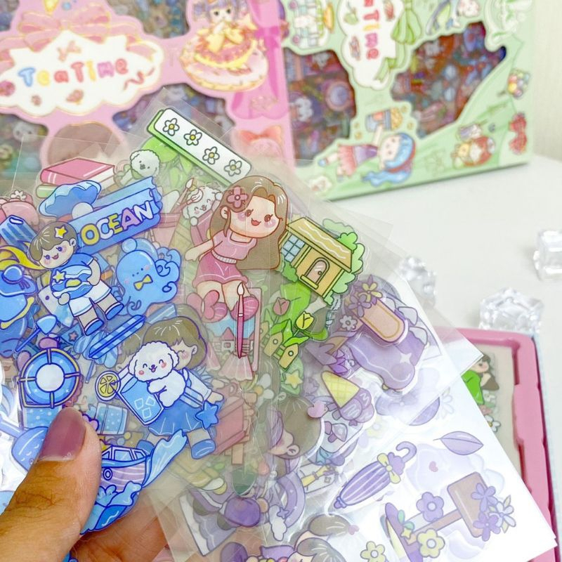 

(STICKER ANAK AESTHETIC MOTIF TEATIME) MOTIF TERLARIS KARTUN KOREA MANIS IMUT LUCU. STIKER ANTI AIR 1 BOX ISI 100 LEMBAR MURAH, GAMBAR TEMPEL WARNA 2D LUCU. STIKER VIRAL CEWEK COWOK ANAK SEKOLAH. STIKER CANTIK ANIME BINATANG BUAH POHON GAME