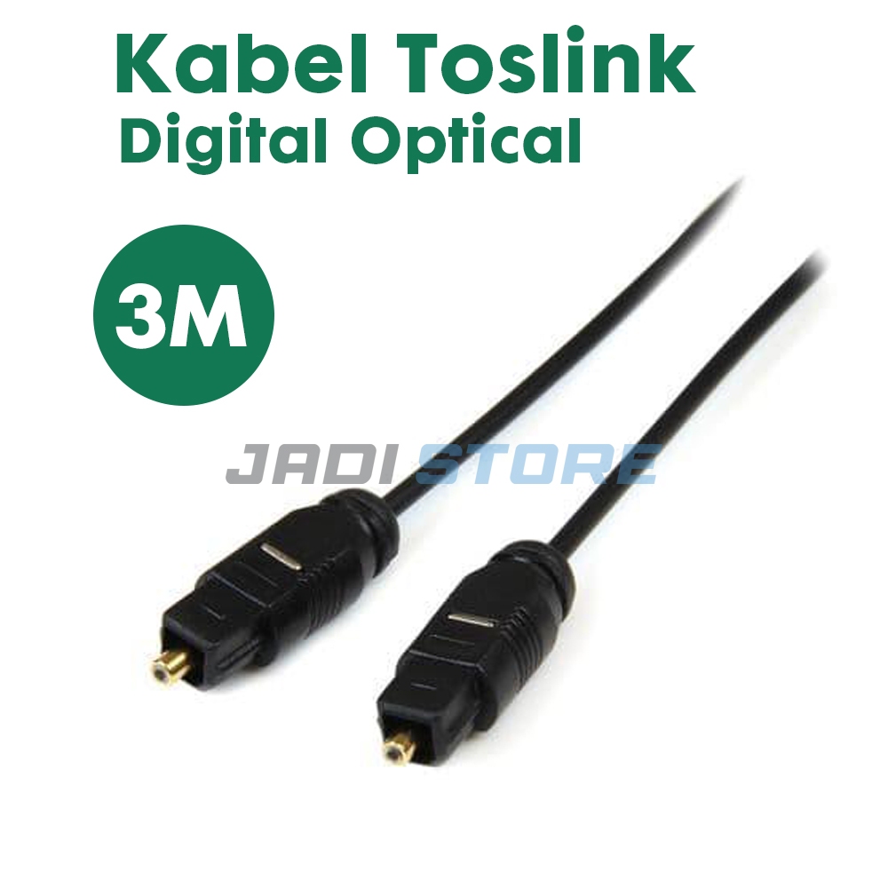 Kabel Cable Audio Optic Optik SPDIF Toslink Panjang 1M 3M 1 3 Meter M Kabel Cable Kable Optik Audio 