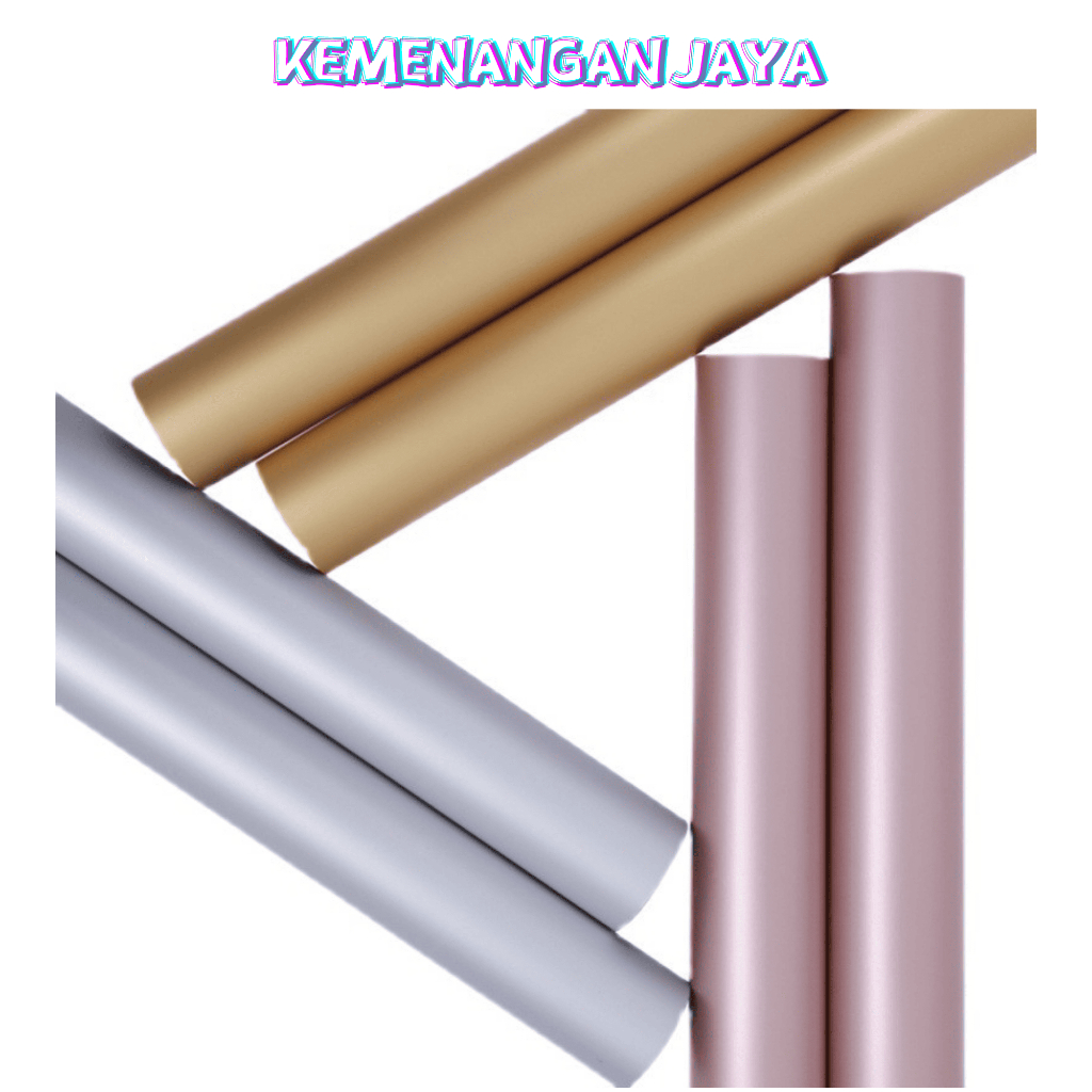 

Kertas Buket Bunga Warna Metalik Metal Flower Wrapping Paper Metal Colored Film KB081