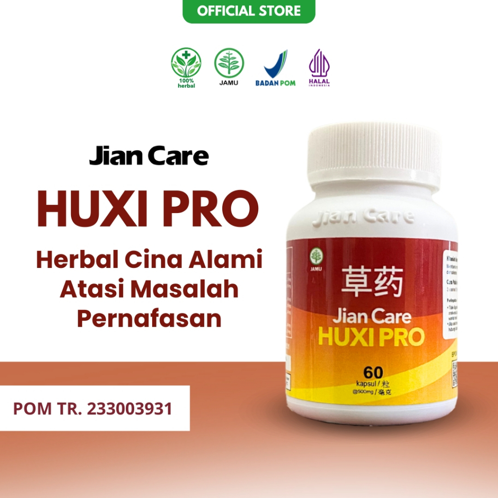 Jian Care HuxiPro - Obat Herbal Cina Alami Bantu Atasi Masalah Pernafasan Original