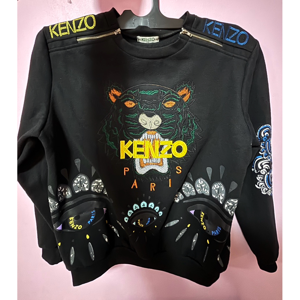 Sweater Kenzo Black Tiger Ukuran S