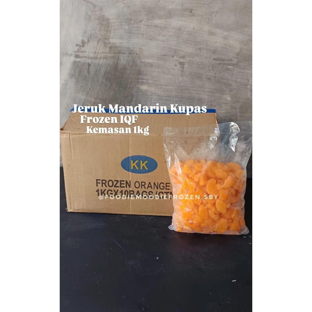 

Jeruk Mandarin Kupas Frozen IQF 1kg/ buah jeruk kupas beku/ orange fruit frozen
