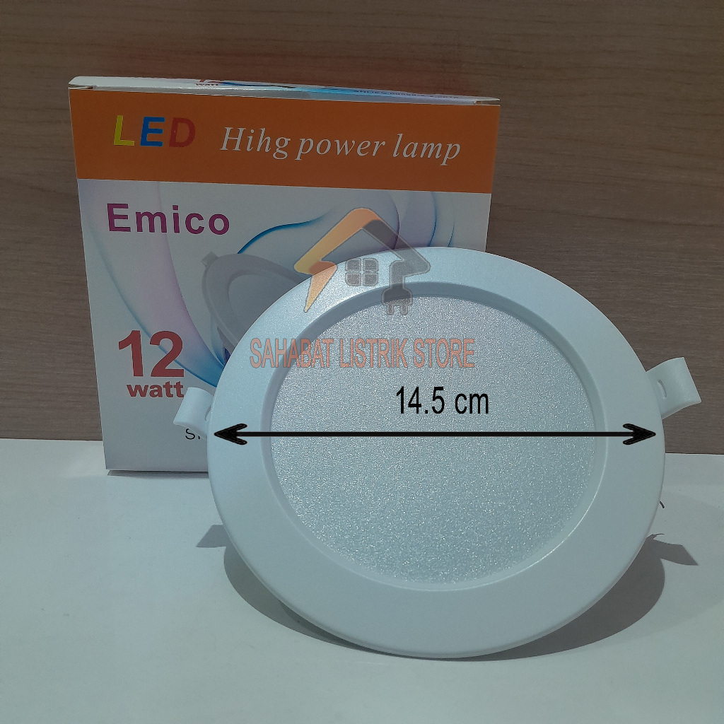 Lampu Downlight Led Inbow EMICO 12 Watt Putih 4 inch