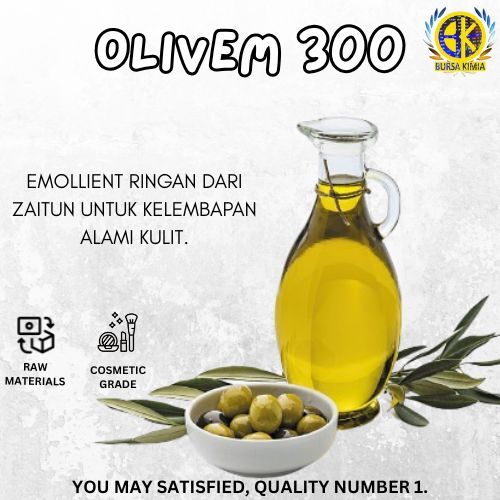 1kg Olivem 300 Emollient Ringan Zaitun / Natural Emulsifier Agent Olivem 300 Cosmetic Grade