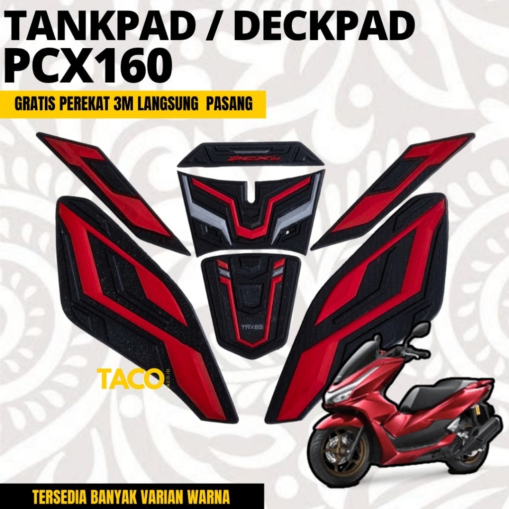 Tankpad Motor PCX 160 Bahan Karet Aksesoris Motor Honda PCX / Deckpad Motor Honda PCX 160