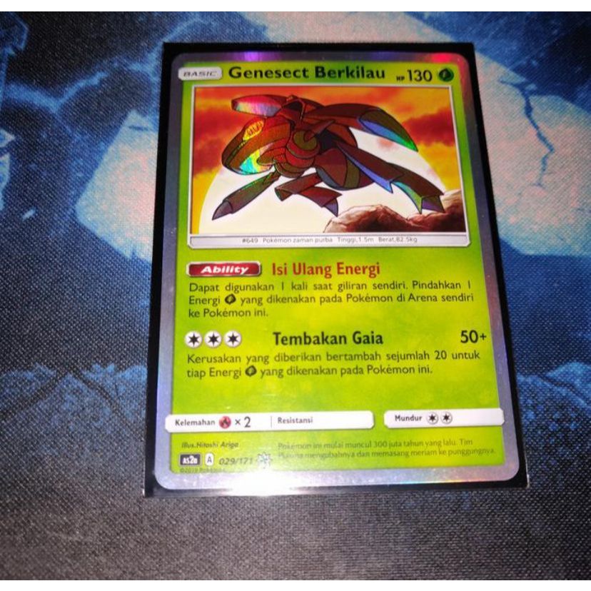 Kartu Pokemon TCG ID Indonesia AS2a Genesect Berkilau A