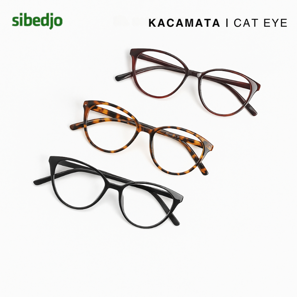 Kacamata Cat Eye Bening - Kacamata Trend Cat Eye Fashion