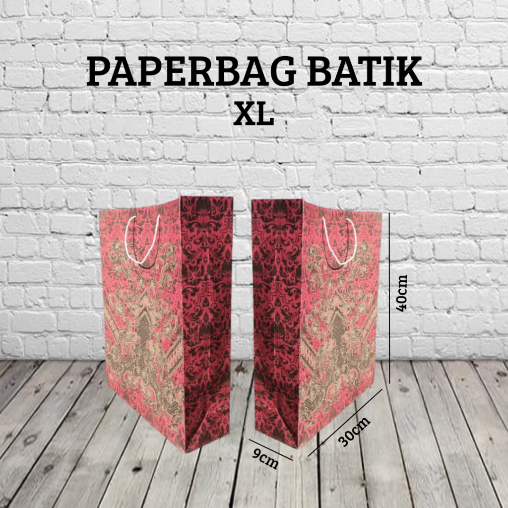 

Paperbag XL Batik lusinan 30x40x10 ( ISI 12pcs )