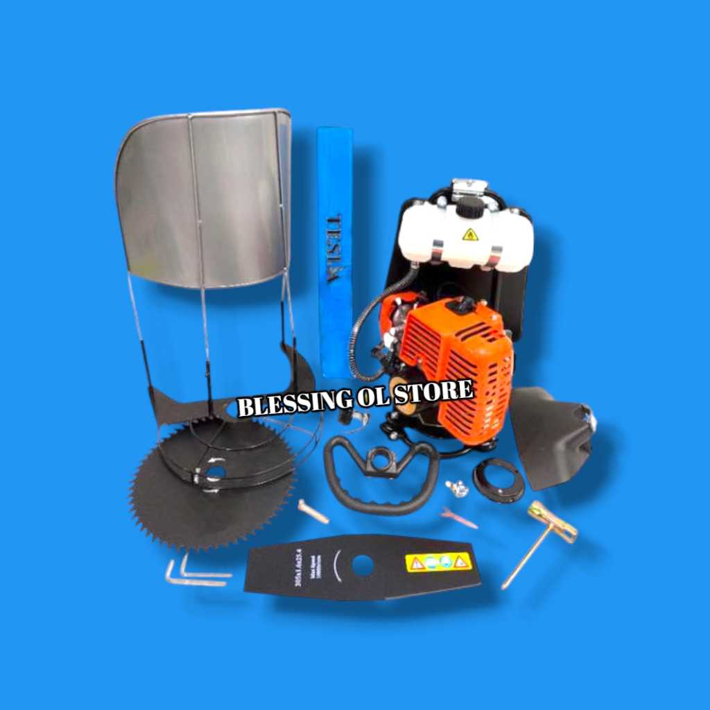 Mesin Potong Rumput 2Tak BG328D TESLA / Portable Brush Cutter Pemotong Rumput Gendong 2 Tak TESLA