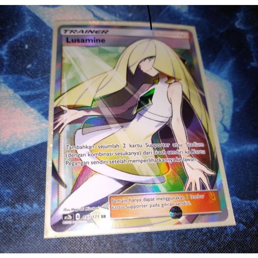 Kartu Pokemon TCG ID Indonesia SM AS2b Lusamine SR
