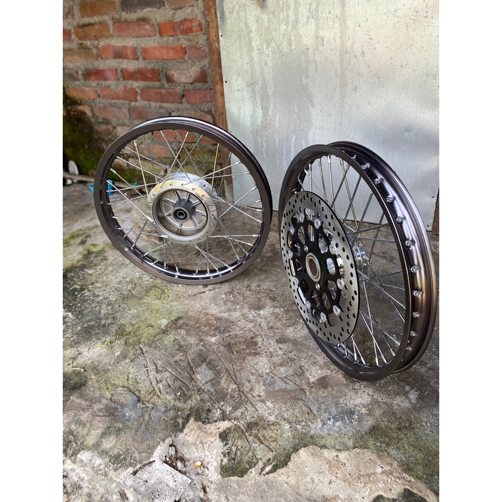 velg set rossi grey titanium 140/160-17 pnp cb,gl,mp,tiger