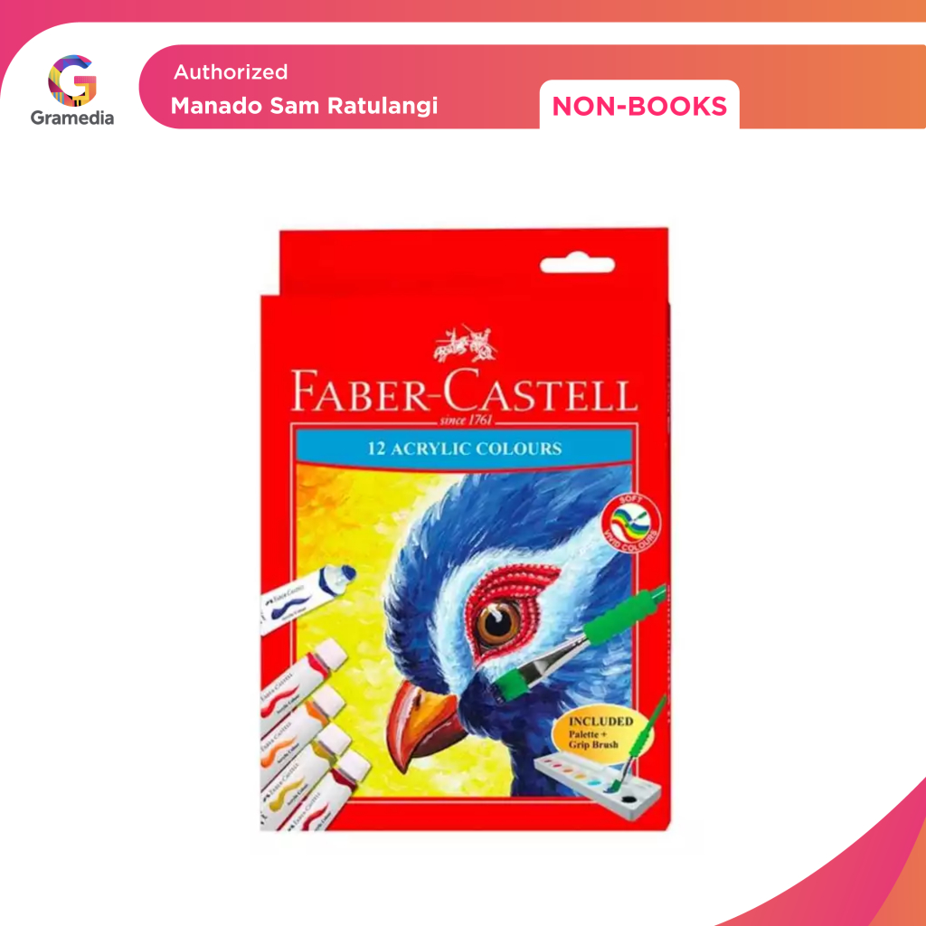 

Gramedia Manado-Faber Castell Acrylic Colours Set 12
