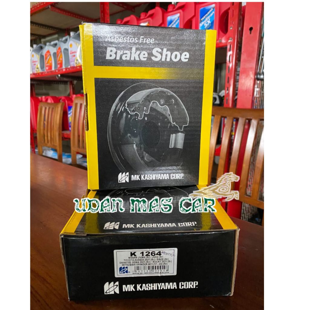BRAKE SHOE BELAKANG MK KASHIYAMA K1264 LIVINA, AVANZA 2021,XENIA 2021,XPANDER NCI 17-22