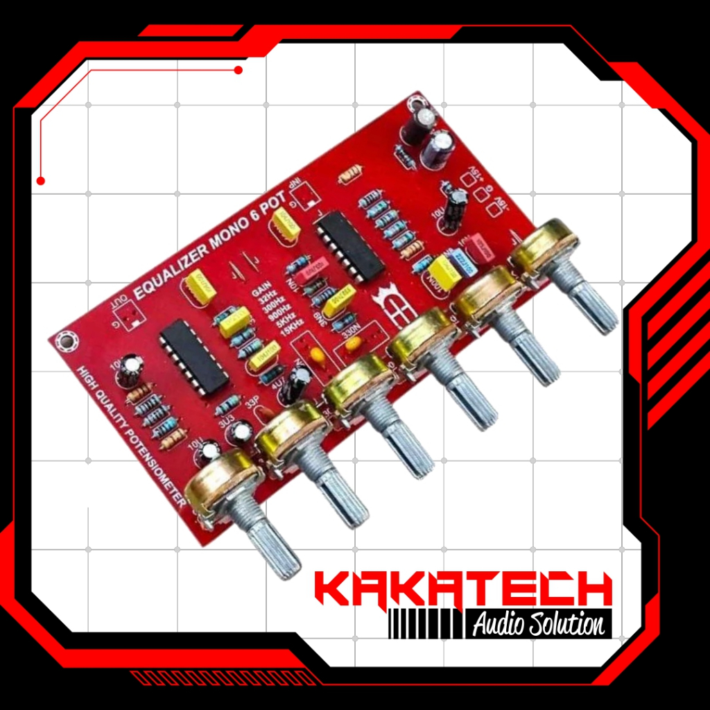 Kit Tone Control Equalizer Mono 6 Potensio